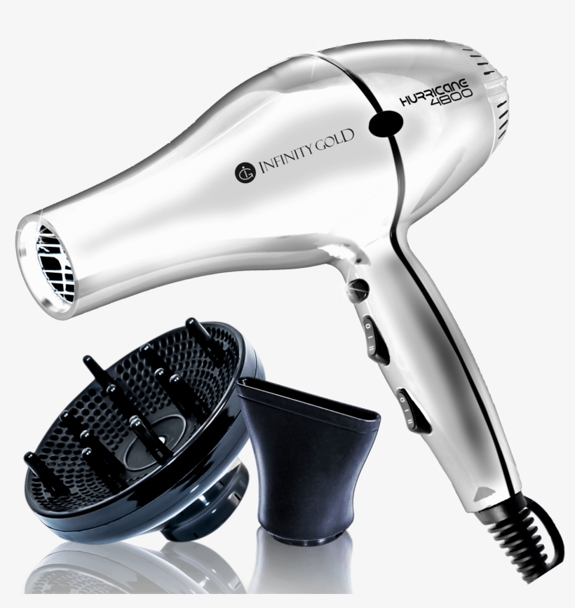 Blow Dryer Ceramic Tourmaline With 1 Concentrator & - Infinity Gold Blow Dryer, transparent png download