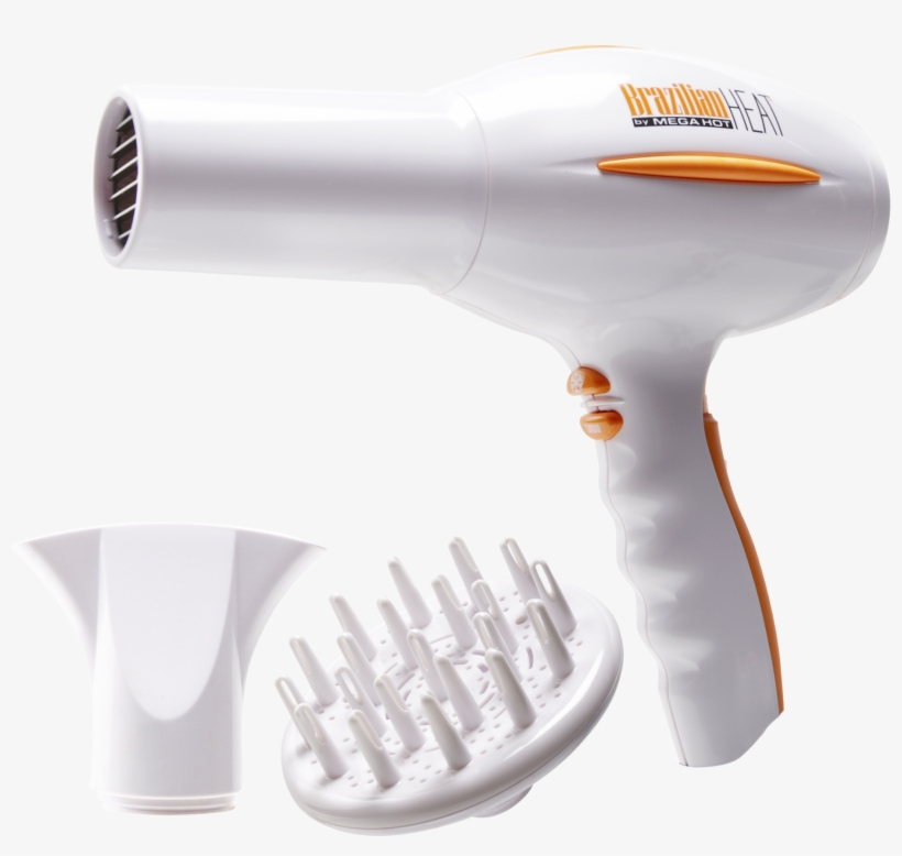 Brazilian Heat Ceramic Ionic Hair Dryer - Hair Iron, transparent png download