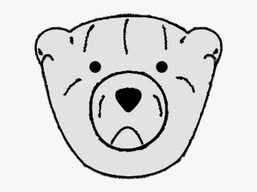 Bear Face Clipart - Bear, transparent png download