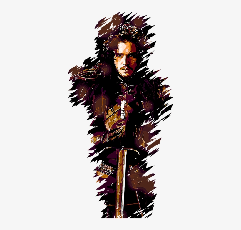 Bleed Area May Not Be Visible - Jon Snow Game Of Thrones Kit Harrington #2 Signed Mounted, transparent png download