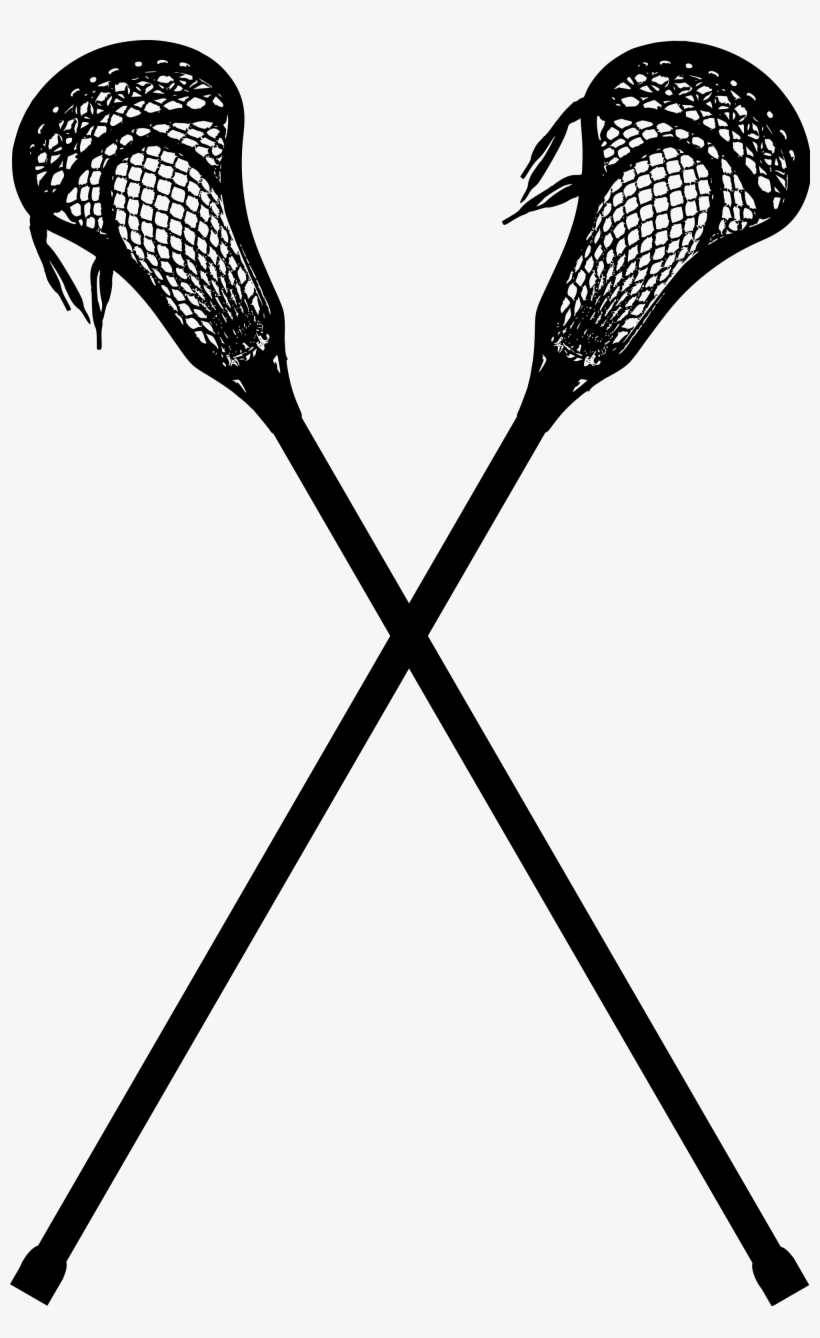 Open - Lacrosse Sticks Crossed, transparent png download