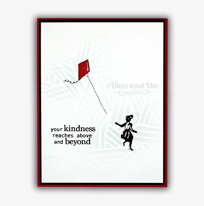 Banksy Inspired Kite Card With My Monthly Hero Kit - Cadre, transparent png download