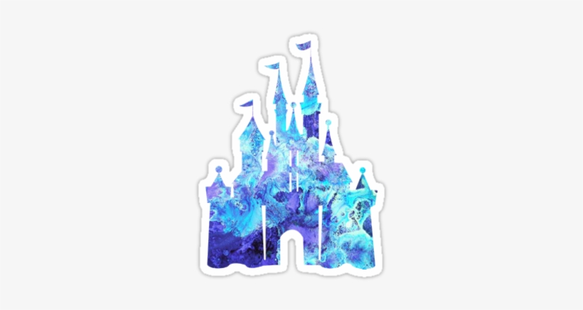 Blue Marble Castle - Sticker Blue, transparent png download