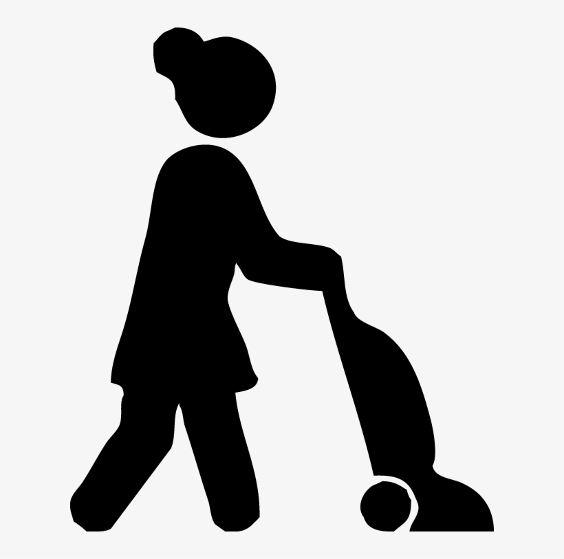 Female Stick Figure Png - Domestic Worker Cartoon, transparent png download