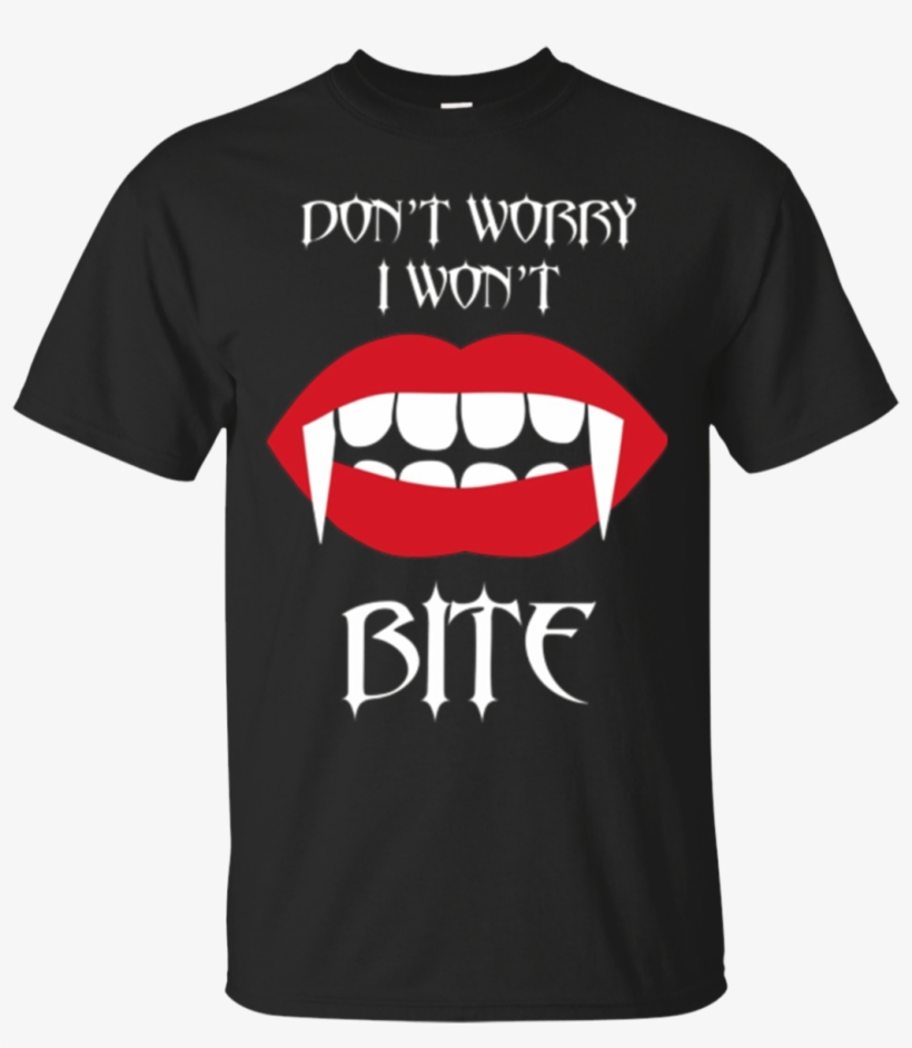 Vampire Fangs - Black I Love Ny Shirt, transparent png download