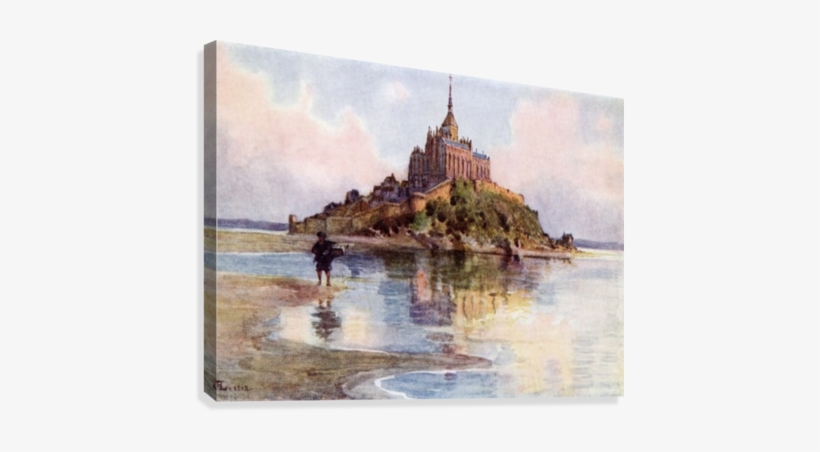 Colour Illustration From The Book - Mont Saint Michel At High Tide, Normandy, France. Colour, transparent png download