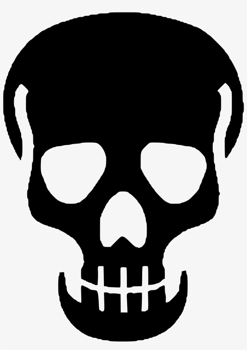 Open - Black Skull Png, transparent png download
