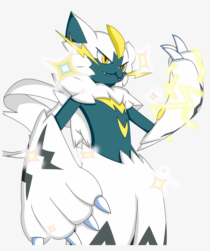 Plasma Fist, Now In Shinycolor™ - Zeraora Plasma Fist, transparent png download