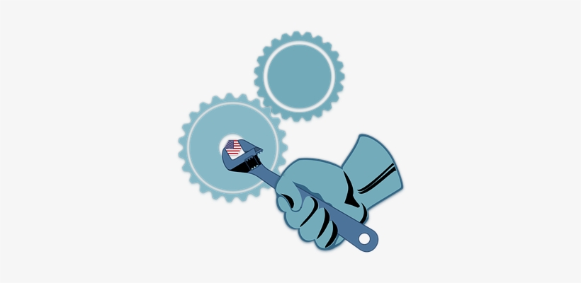 Labor Day, Work, Wrench, Fist, Gears - ภาพ พื้น หลัง วัน แรงงาน, transparent png download