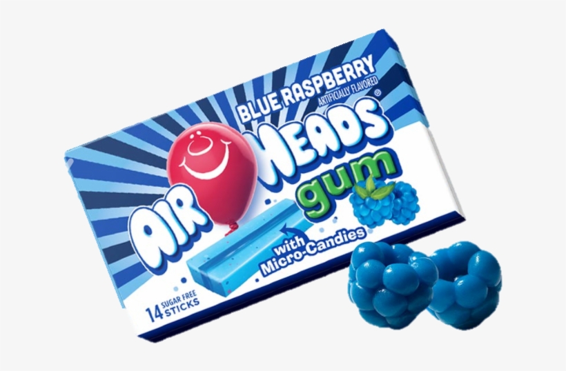 Airheads Gum Blue Raspberry Flavor Brows Shop & Buy, transparent png download