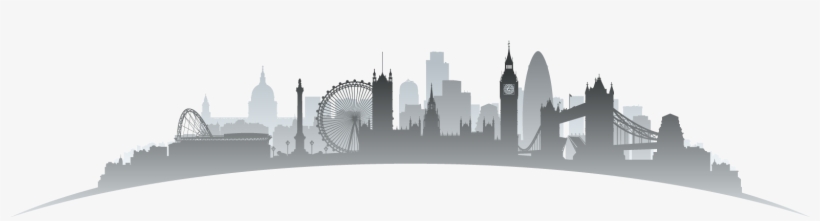 Skyline Vision Icon - 10in X 3in London Skyline Sticker Travel Car Window, transparent png download