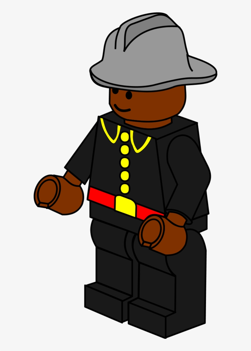Lego Town Fireman - Lego Clipart, transparent png download