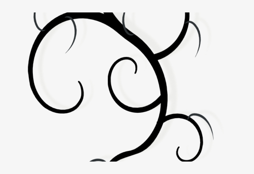 Branch Clipart Swirly Tree - Swirl Clip Art, transparent png download