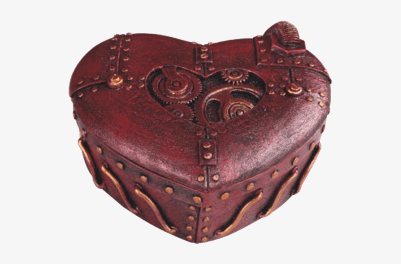 Romantic Steampunk Heart Trinket Box - Stealstreet 71735 4.75" Steampunk Trinket Box Heart, transparent png download