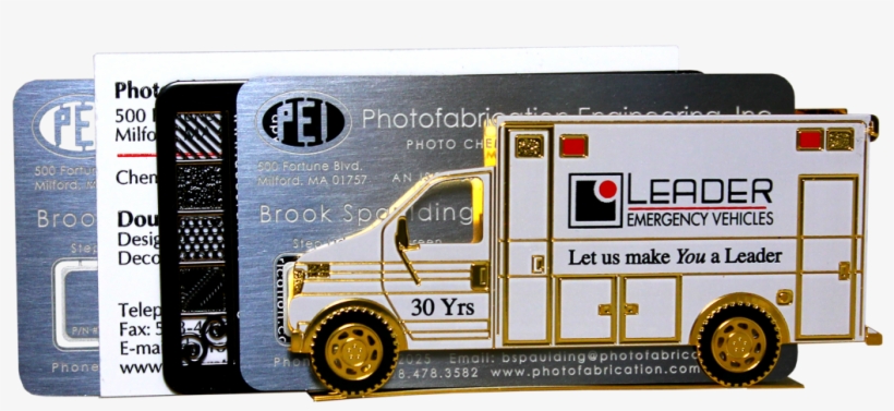 Gold Color Business Card Holder Solid - Brass, transparent png download