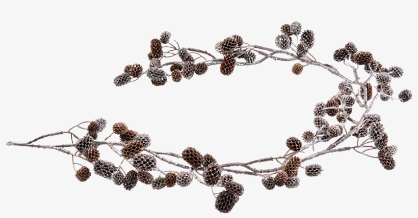 Cone Garland With Silver - Silver, transparent png download