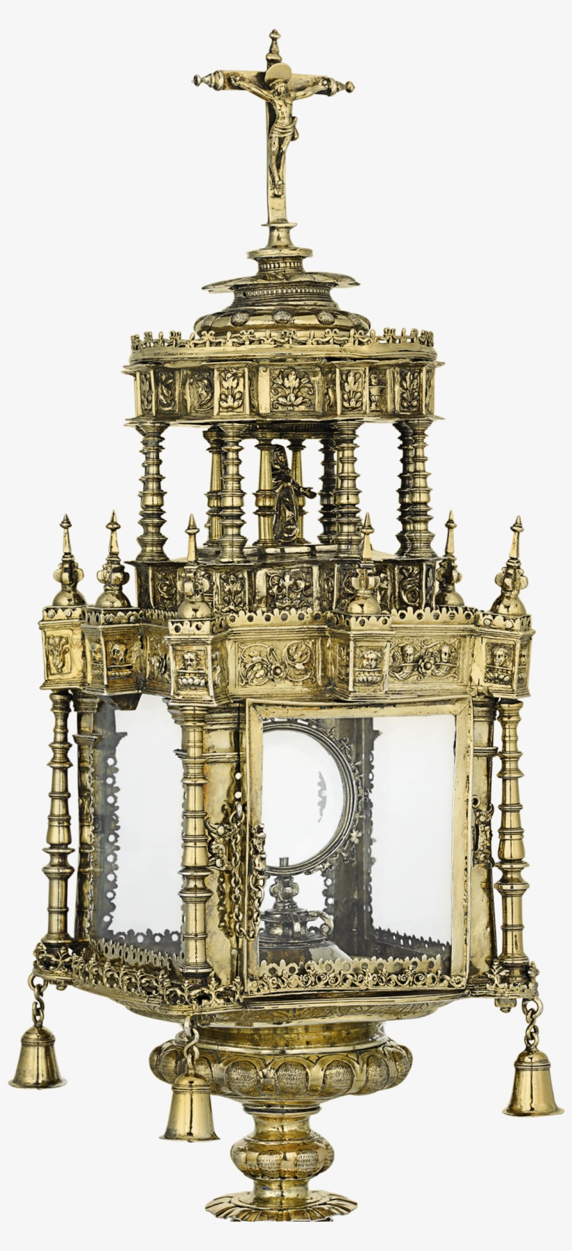16th Century Spanish Silver Gilt Monstrance - Silver, transparent png download