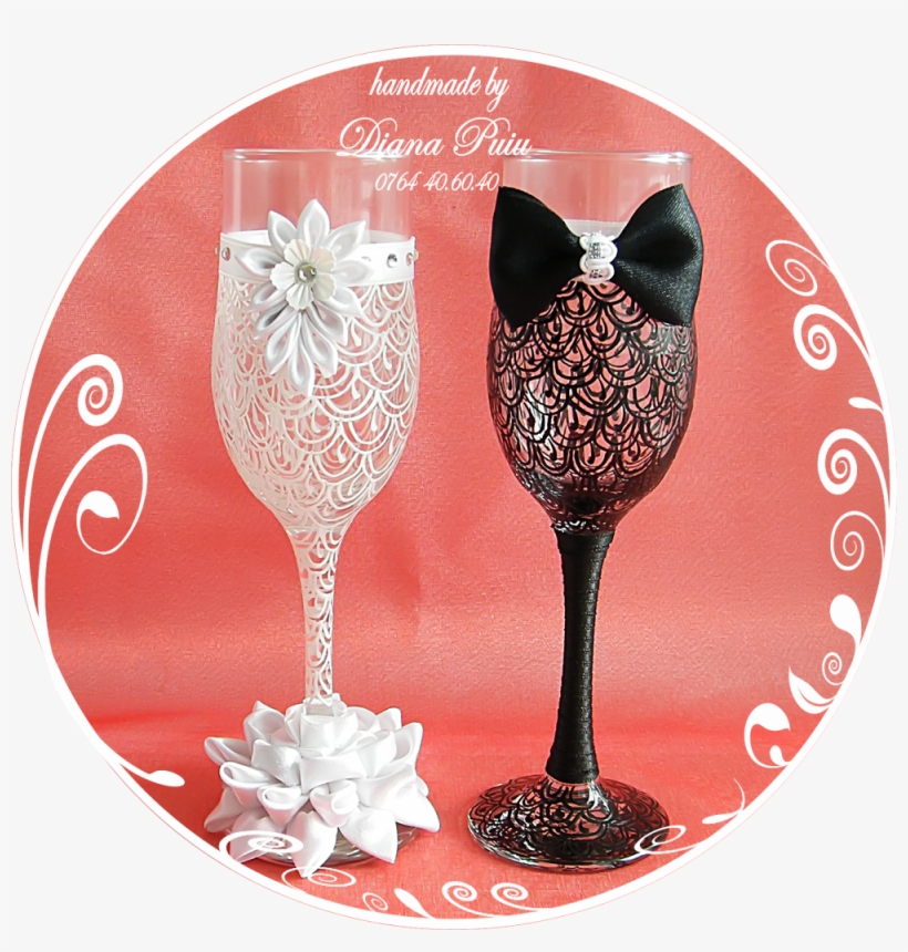 White Wedding Glasses - Wedding, transparent png download
