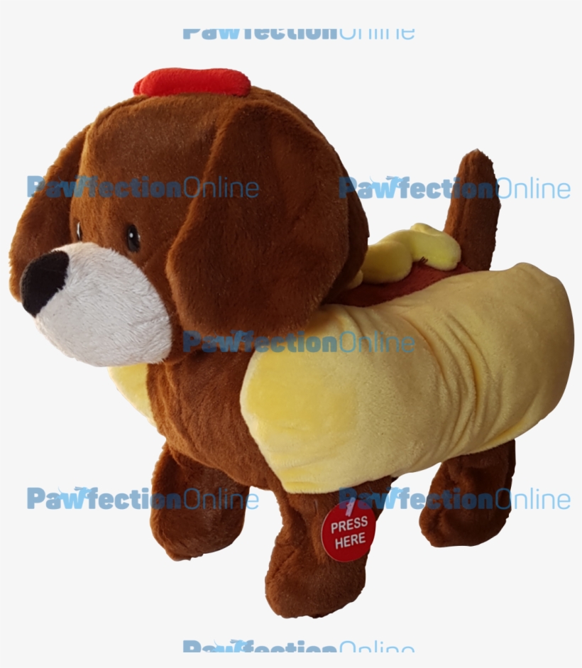 Singing And Walking Hot Dog Puppy - Dog, transparent png download