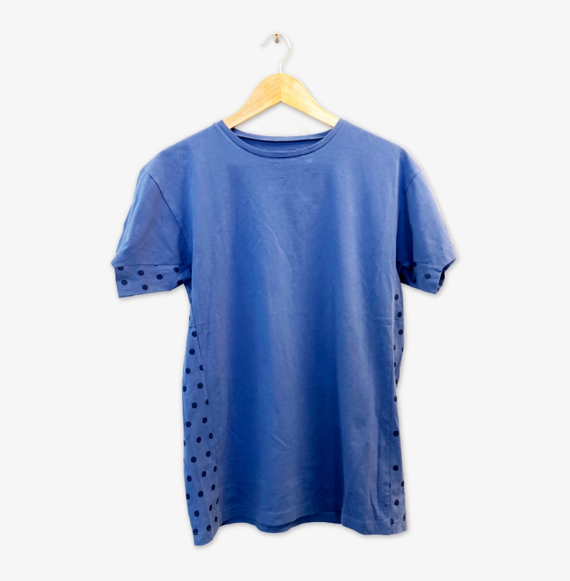 Weareabnormal Blue Polkadot T-shirt, transparent png download