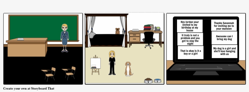 A Day In A Life Of A Girl - Cartoon, transparent png download