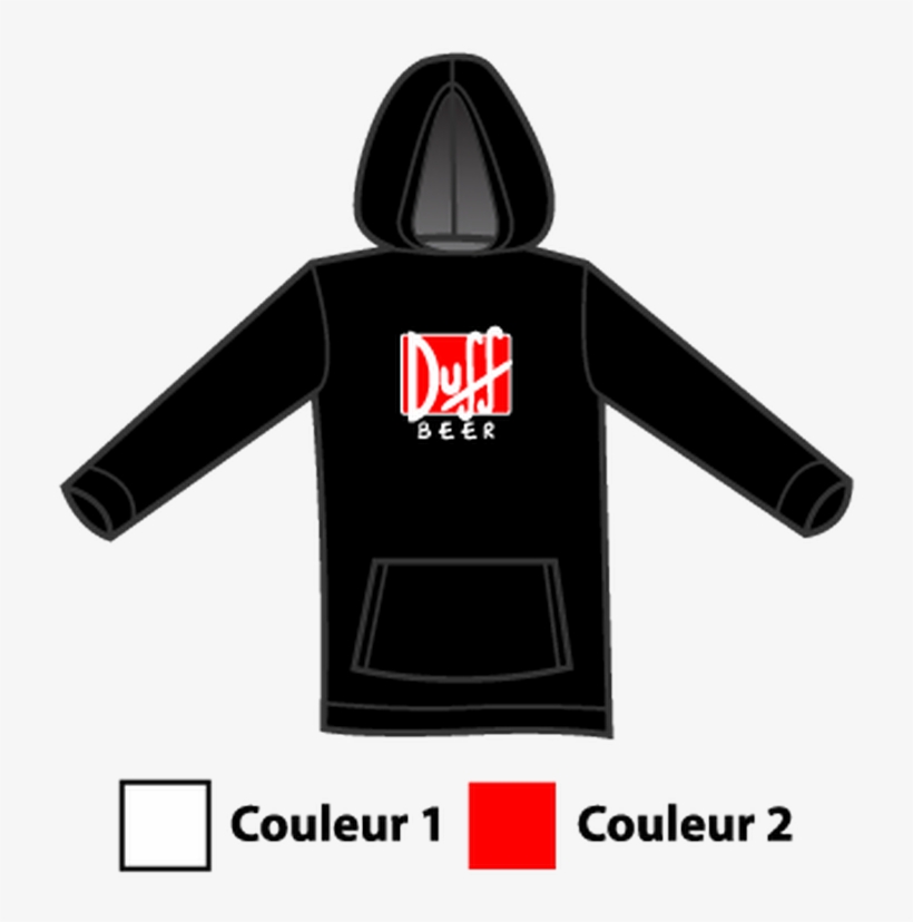 Duff Beer Sweat-shirt - Hoodie, transparent png download