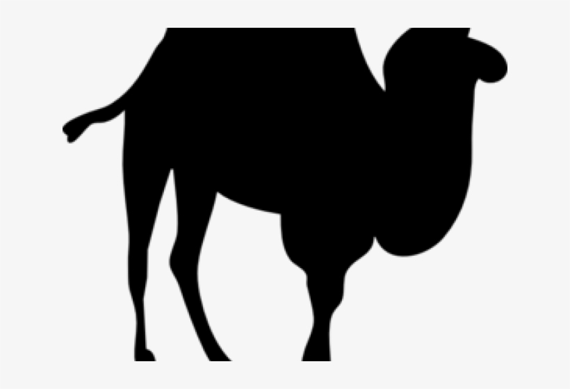 Silhouette Clipart Camel - Custom Brown Camel Silhouette Shower Curtain, transparent png download