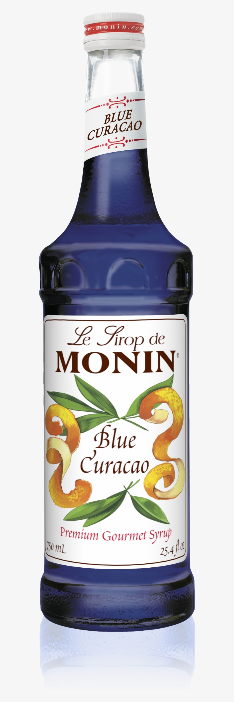 750 Ml Blue Curacao Syrup - Monin Blue Curacao Syrup, transparent png download