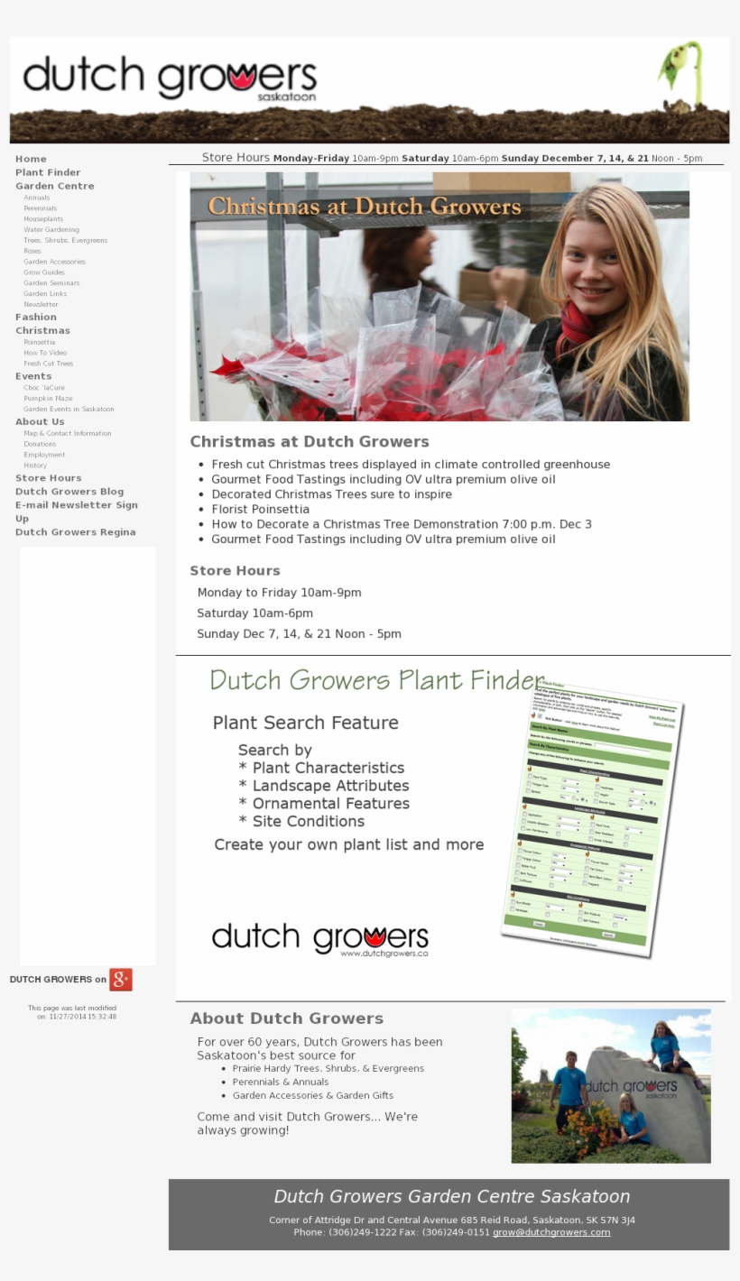 Dutch Growers Garden Ctr Saskatoon Competitors, Revenue - Brochure, transparent png download
