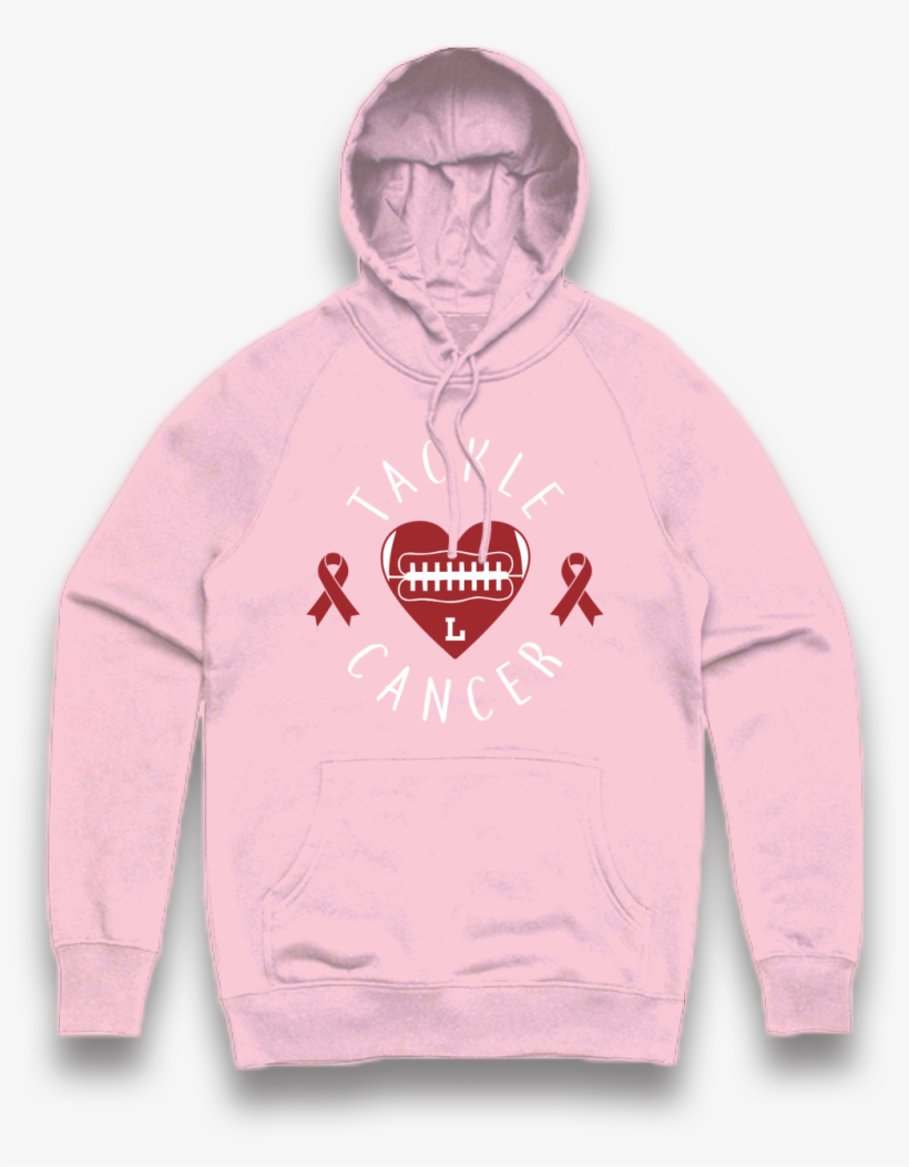 Think Pink Football Hoodie - Sweatshirt, transparent png download
