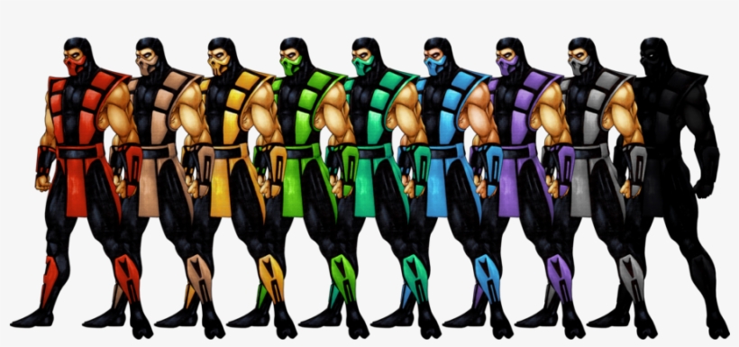 L To R - Все Ниндзя Мортал Комбат, transparent png download