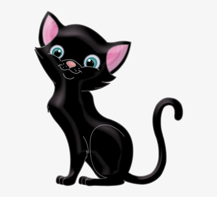 Cute Black Cat, transparent png download