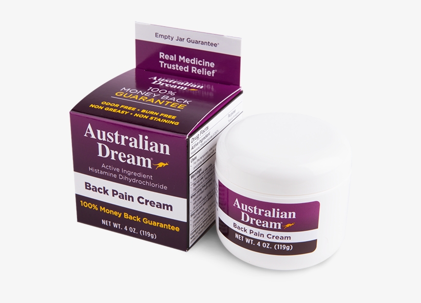 Australian Dream Back Pain Relief Cream - Australian Dream Back Pain Cream 60ml Per Jar (2 Jars), transparent png download