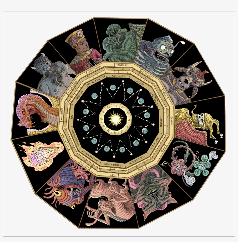 [lovecraft]the Cthodiac, 2017 [oc] - Cthulhu Sign, transparent png download