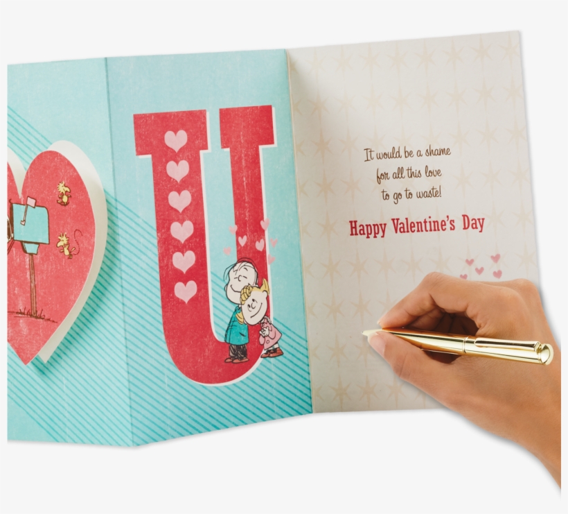 Peanuts® I Heart U Valentine's Day, transparent png download