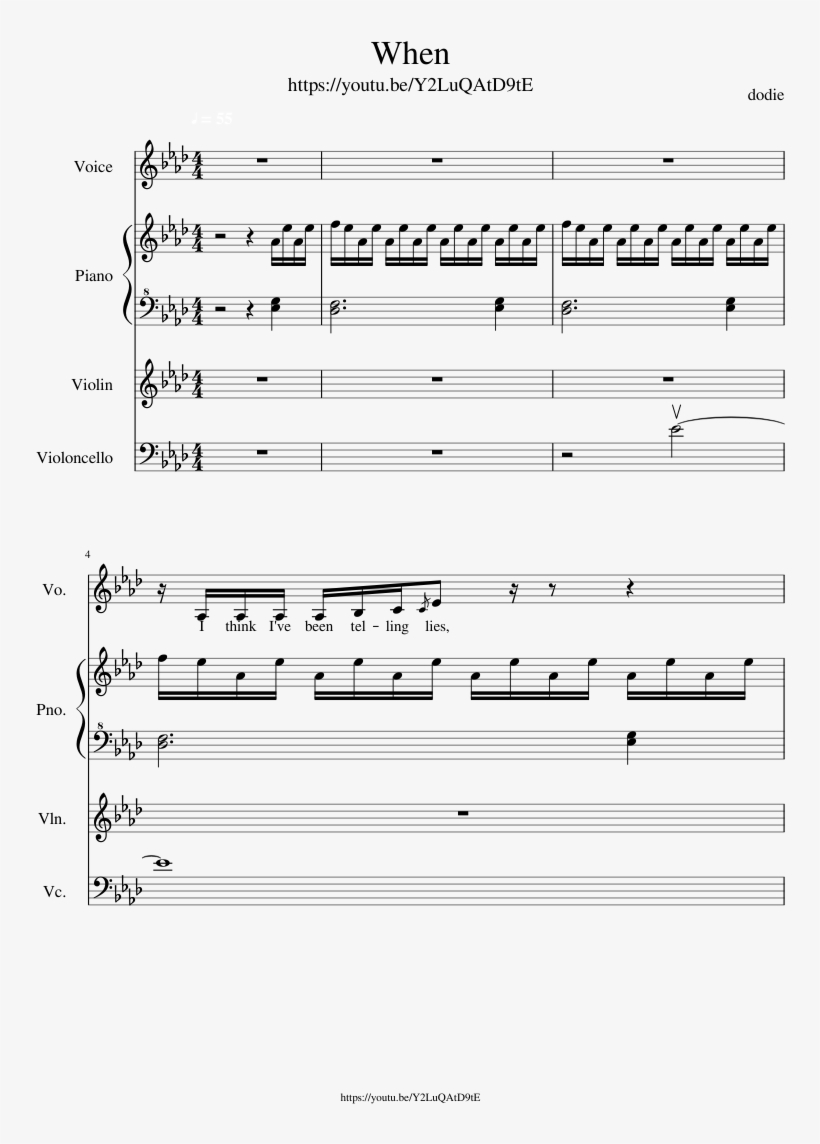 Print - Sheet Music, transparent png download