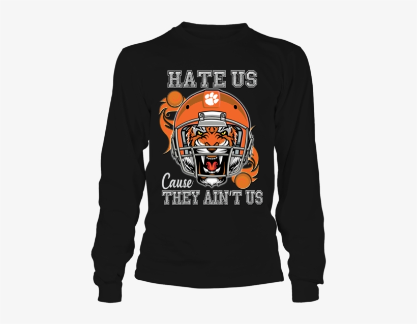 Hate Us Cause They Ain't Us Clemson Tigers Helmet Shirt - That's How I Saved The World, transparent png download