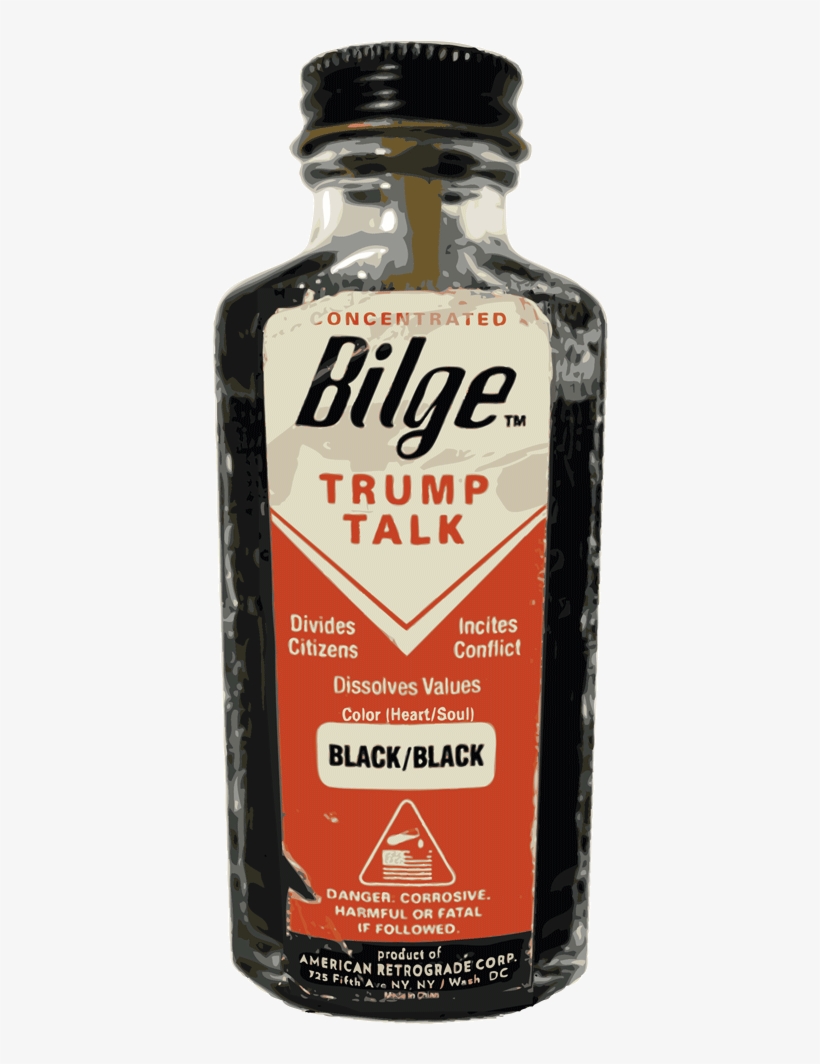 Image Of Bilge Trump Talk Bottle T-shirt - Donald Trump, transparent png download