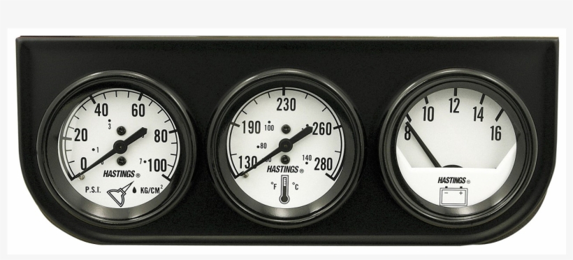 Easy-read Triple Voltmeter, Water Temperature And Oil - Gauge, transparent png download