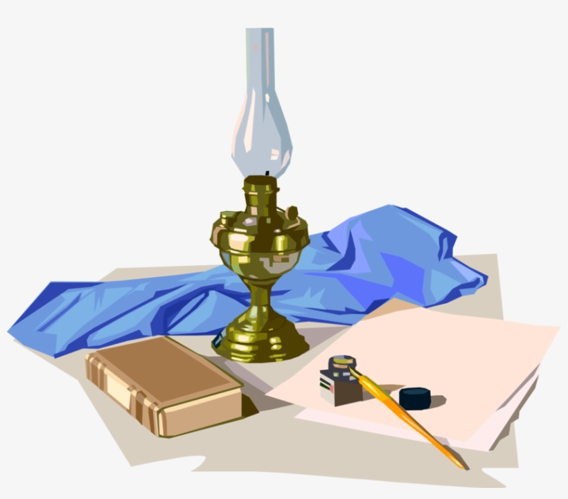 Vector Illustration Of Kerosene Oil Lamp Hurricane - Research, transparent png download