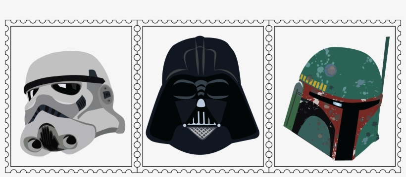 Postage Stamp Collection - Darth Vader, transparent png download
