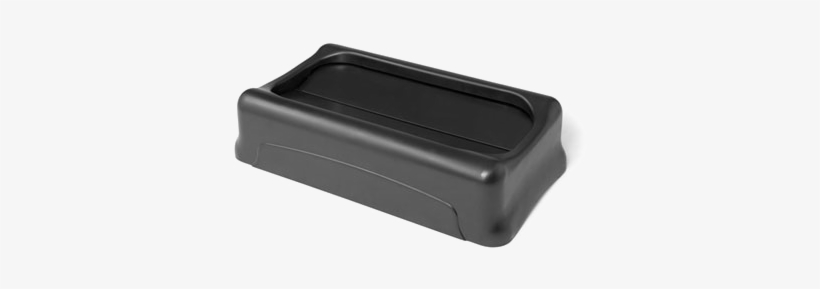 Slim Jim Swing-top Container Lid - Rubbermaid Slim Jim Swing Lid Black 2673-60-bla, transparent png download