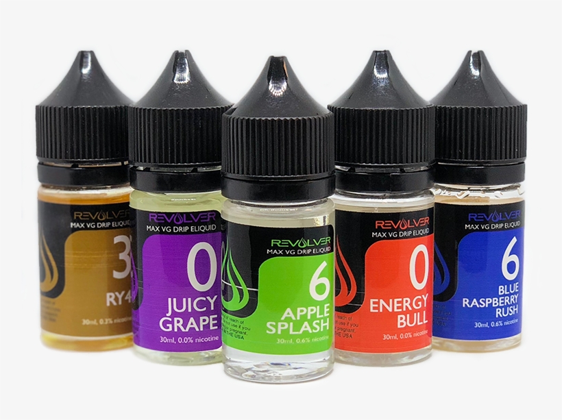 Revolver Max Drip Vg Eliquid - Electronic Cigarette Aerosol And Liquid, transparent png download