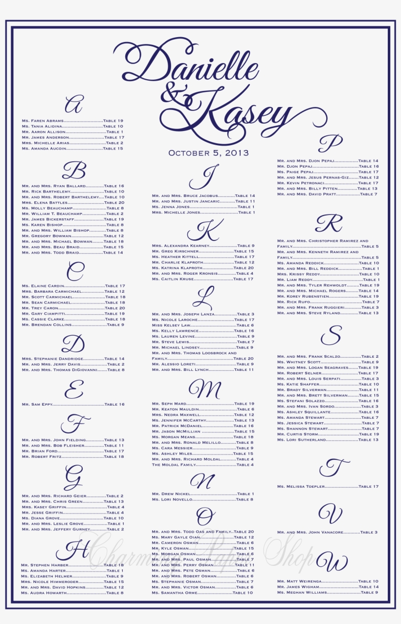 Clip Art Board Weddingcalligraphy Printable Locally - Wedding Reception, transparent png download