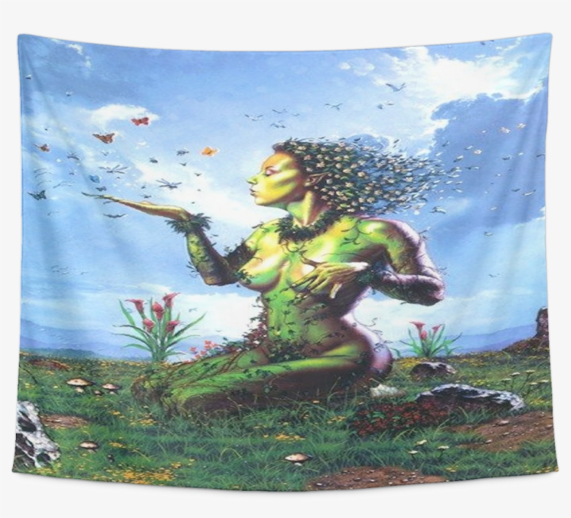 Mother Nature Goddess Gaia Mother Earth Green Pixie, transparent png download