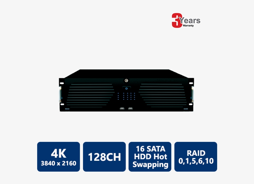 128 Ch 4k Real Time 16 Sata Network Video Recorder - Iball Baton 4g/3g Triple Smart Wireless-n Adsl2+ Internet, transparent png download
