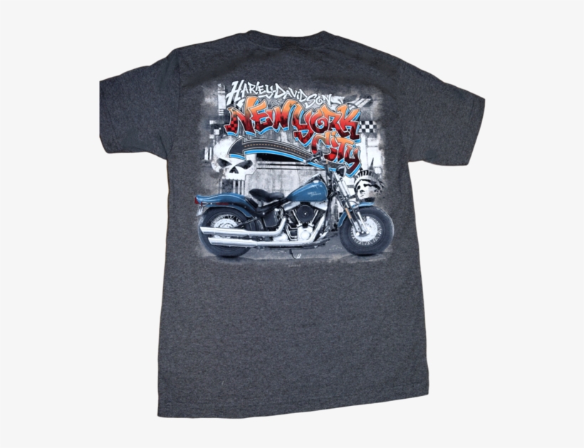 Nyc Exclusive Grey Graffiti Short Sleeve Tee, transparent png download