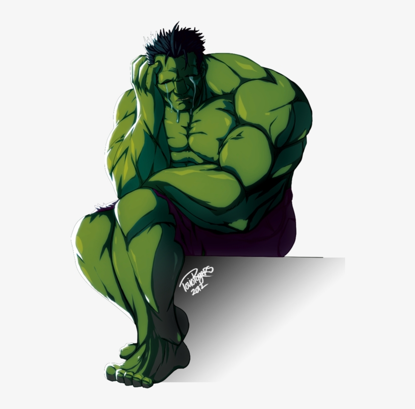 Fine, Whatever, See If I Care - Hulk Sad Png, transparent png download