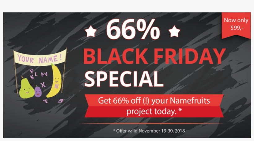 Black Friday Deal Für Namefruits - Black Friday, transparent png download