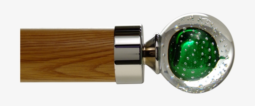 Emerald Green Bubble Ball - Curtain Rod, transparent png download